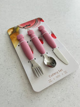 Load image into Gallery viewer, Mini &amp; Me Metal Cutlery Set