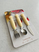 Load image into Gallery viewer, Cuddle Bug &amp; Co Metal Cutlery Set