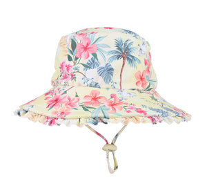 Minhaha Swim Milana Yellow Swim Hat with Quick Release Neck Tie