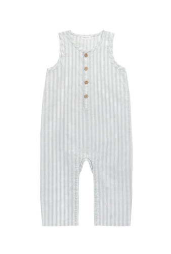 JAMIE KAY Organic Cotton Milo Jumpsuit | Variegated Stripe Shoreline