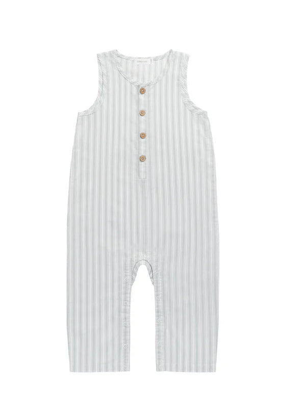 JAMIE KAY Organic Cotton Milo Jumpsuit | Variegated Stripe Shoreline