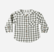 Load image into Gallery viewer, Quincy Mae Milo Shirt || Forest Check