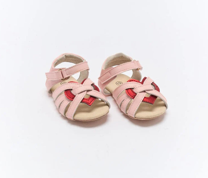Walnut Mini Rae Sandal | Pink