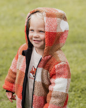 Load image into Gallery viewer, fox &amp; finch Sherpa Check Jacket - www.bebebits.com.au
