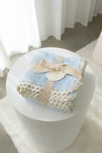 Load image into Gallery viewer, confetti kidz Classic Muslin Blanket | Soft Blue