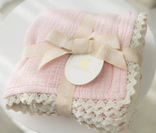 Load image into Gallery viewer, confetti kidz Classic Muslin Blanket | Soft Pink