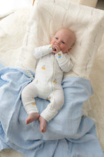 Load image into Gallery viewer, confetti kidz Classic Muslin Blanket | Soft Blue