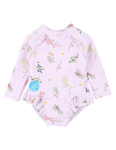 Minihaha Swim Myra Print LS Swimsuit