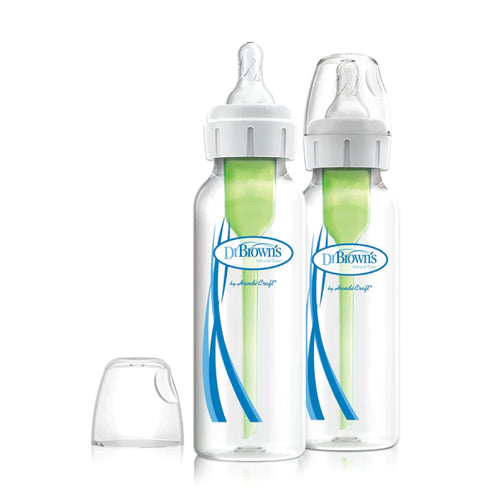 Dr Brown's Narrow Neck Options+ Anti Colic Vented Bottles - 2 or 3 Pack