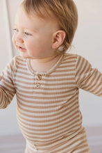 Load image into Gallery viewer, JAMIE KAY Organic Cotton Modal Bodysuit &amp; Legging Set - Narrow Stripe | Baker/Cloud
