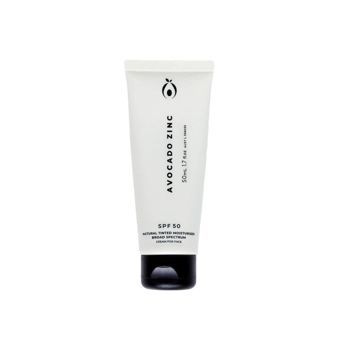 Avocado Zinc Natural Tinted Moisturiser SPF 50