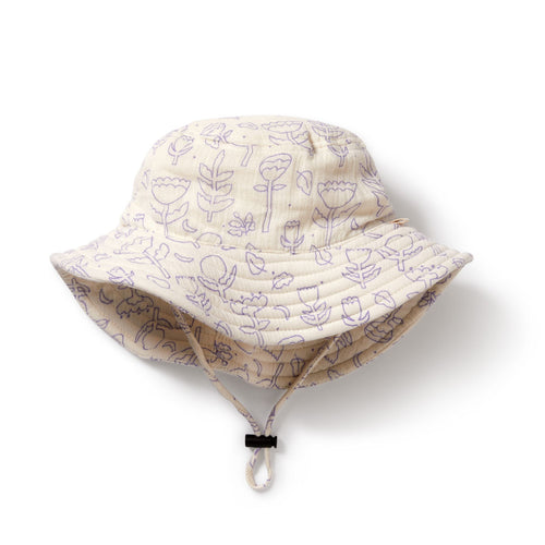 wilson + frenchy Organic Crinkle Sun Hat - Flow