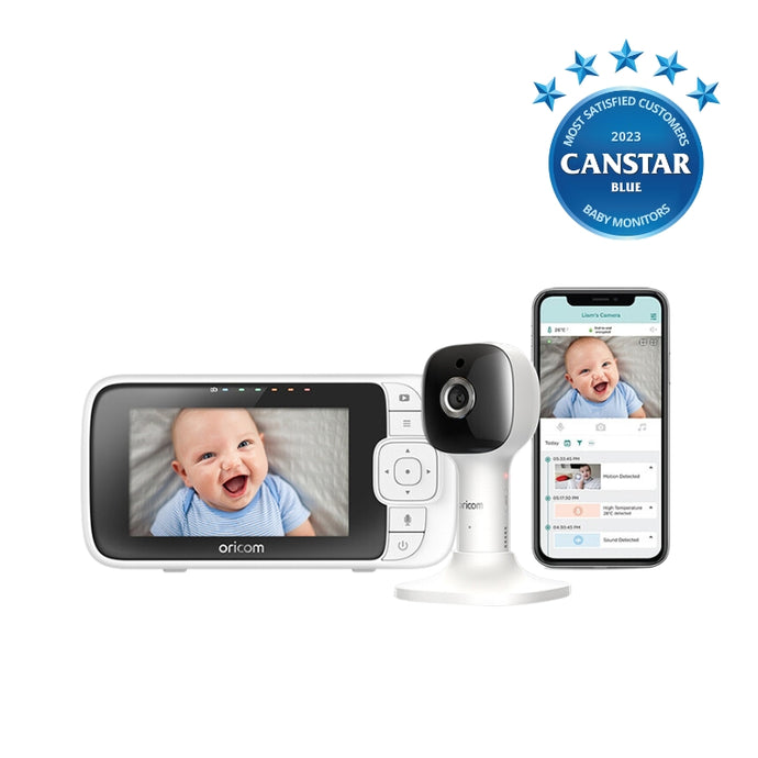 Oricom 4.3” Smart HD Nursery Pal Baby Monitor (OBH430)