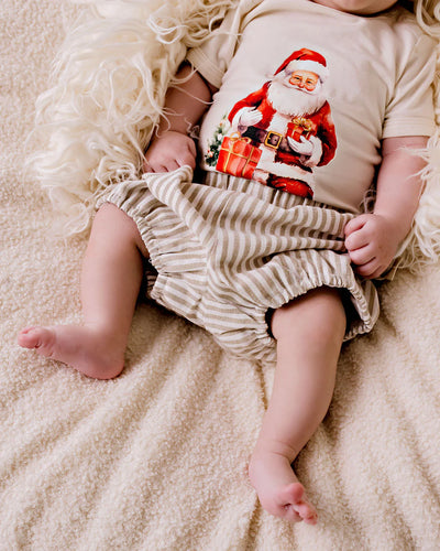 CHILD OF Mine Oak Stripe Linen Bloomers