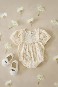JAMIE KAY Organic Cotton Muslin Odette Playsuit | Dina Antique