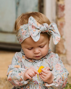 Bébé Olive Green Print Headband