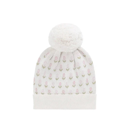 JAMIE KAY Savannah Beanie | Olivia Jacquard Slightly Pink