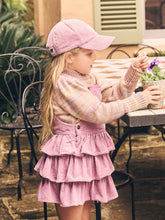 Load image into Gallery viewer, Huxbaby Orchid Cord Frill Overall Dress