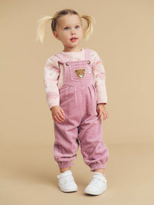 Huxbaby Orchid Cord Overalls