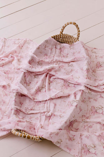 confetti kidz Organic Muslin Swaddle | Whimsical Whale
