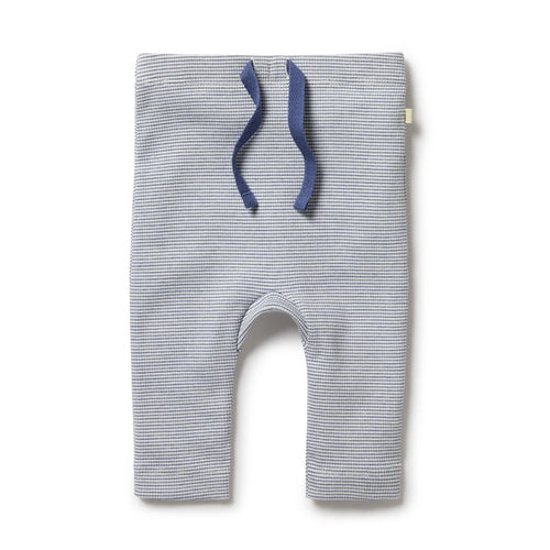 wilson + frenchy Organic Stripe Rib Legging | Blue