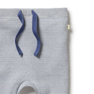 wilson + frenchy Organic Stripe Rib Legging | Blue