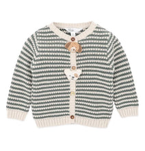 Load image into Gallery viewer, Bébé Otto Stripe Organic Knitted Cardigan