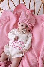 Load image into Gallery viewer, confetti kidz Oversized Knit Top Knot | Cotton Candy