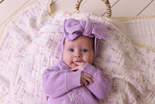 Load image into Gallery viewer, confetti kidz Oversized Knit Top Knot | Lilac