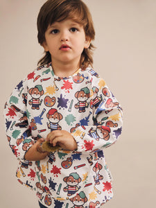 HUXBABY Parisian Painter Pup Art Smock