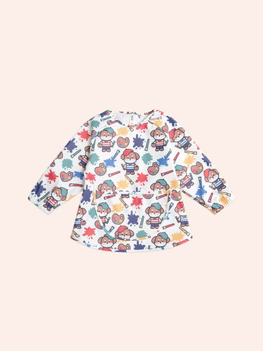 HUXBABY Parisian Painter Pup Art Smock