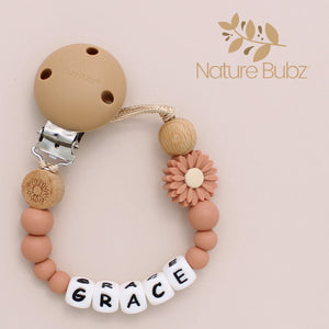 Nature Bubz PERSONALISED Daisy Dummy Clip