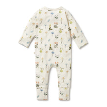 Load image into Gallery viewer, wilson + frenchy Petit Garden Organic Zipsuit with Feet