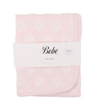 Load image into Gallery viewer, Bébé Pink Flower Jacquard Bunny Rug