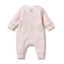 Load image into Gallery viewer, wilson + frenchy Pink Organic Quilted Growsuit