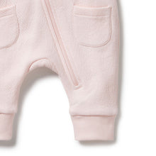 Load image into Gallery viewer, wilson + frenchy Pink Organic Quilted Growsuit