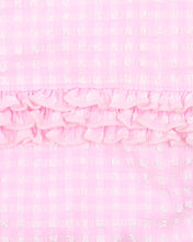Load image into Gallery viewer, Minihaha Swim Pink Gingham LS Sunsuit
