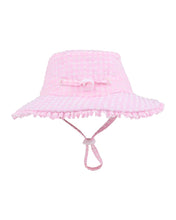 Load image into Gallery viewer, Minihaha Swim Pink Gingham Swim Sunhat