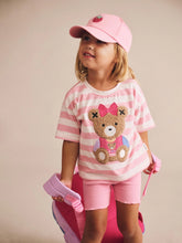 Load image into Gallery viewer, HUXBABY Pink Rib Bike Shortie