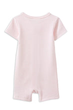 Load image into Gallery viewer, Milky Rib Zip Romper | Pink Stripe