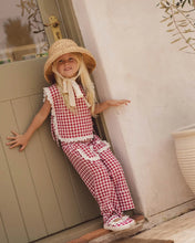 Load image into Gallery viewer, Walnut Plum Top | Red White Check