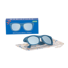 Load image into Gallery viewer, Polarised Navigators | Midnight Blue/Light Blue Mirror