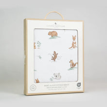Load image into Gallery viewer, Organic Portacot Fitted Sheet | Australiana