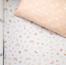 Load image into Gallery viewer, Organic Portacot Fitted Sheet &amp; Pillowcase | Bohemian Bliss