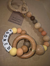 Load image into Gallery viewer, Nature Bubz PERSONALISED Play Gym/Pram Toy with Hook - with message