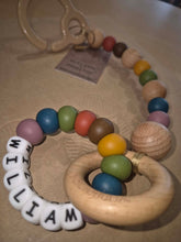 Load image into Gallery viewer, Nature Bubz PERSONALISED Play Gym/Pram Toy with Hook - with message