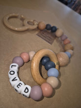 Load image into Gallery viewer, Nature Bubz PERSONALISED Play Gym/Pram Toy with Hook - with message