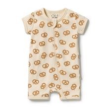 Load image into Gallery viewer, wilson + frenchy Organic Rib Boyleg Zipsuit | Pretzel Hugs