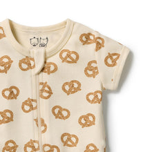 Load image into Gallery viewer, wilson + frenchy Organic Rib Boyleg Zipsuit | Pretzel Hugs