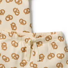 Load image into Gallery viewer, wilson + frenchy Organic Rib Short Sleeve PJs | Pretzel Hugs